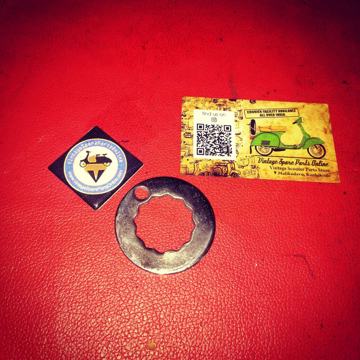BACK WHEEL NUT LOCK WASHER FOR LAMBRETTA, VIJAI SUPER
