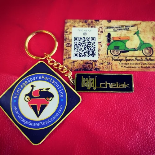 BAJAJ CHETAK BRASS KEYCHAIN