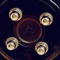 BIG CHROME HUB CUP NUT FOR SUPER PRIYA CUB BAJAJ150 VESPA150 4