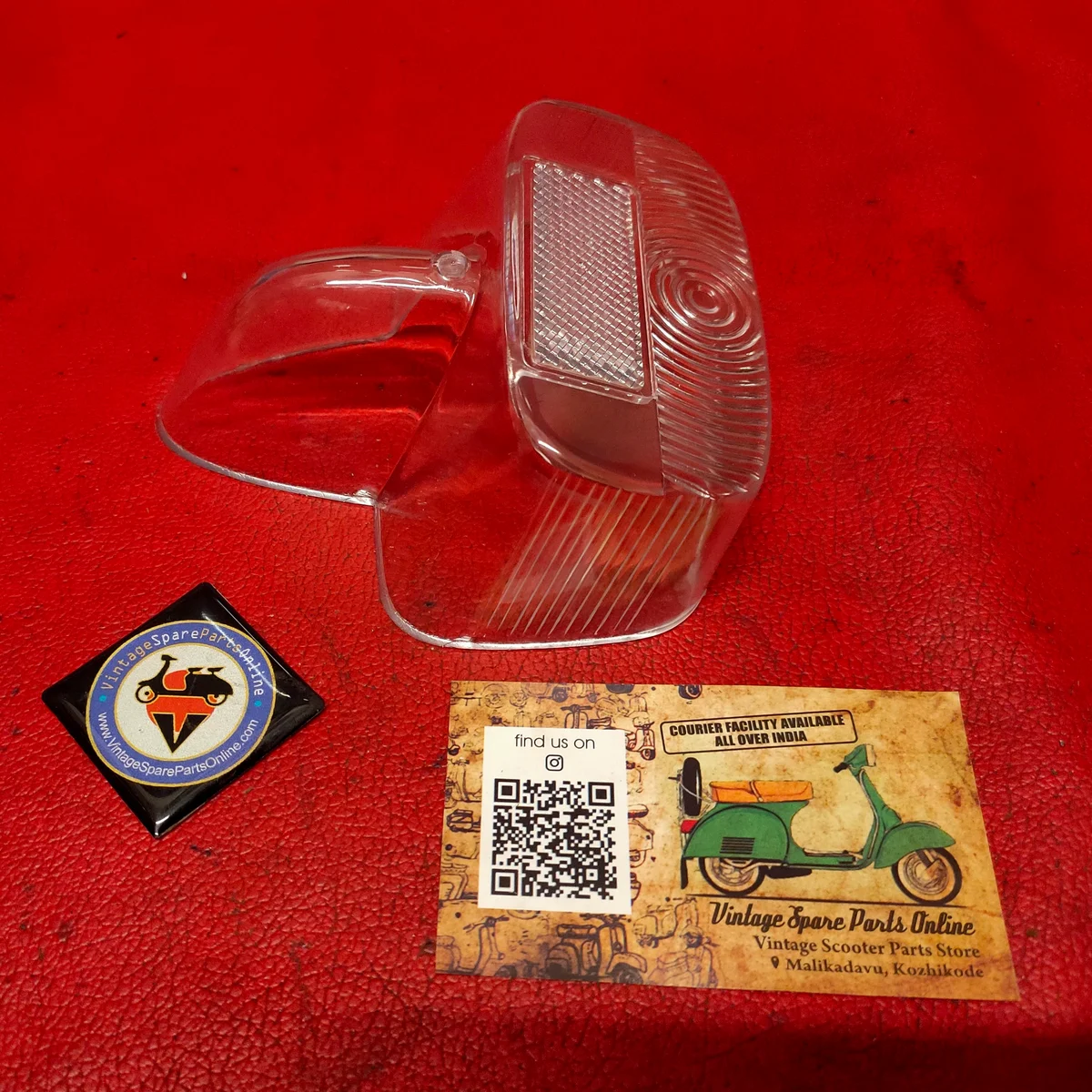 BIG CLEAR LENSE BRAKE LIGHT GLASS FOR PIAGGIO VESPA