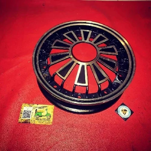 BLACK ALLOY WHEEL FOR BAJAJ CHETAK