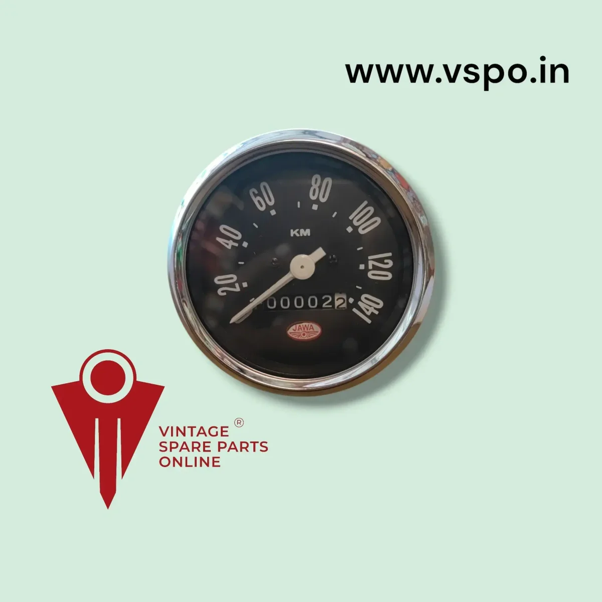 Black Dial Speedo Meter For Jawa