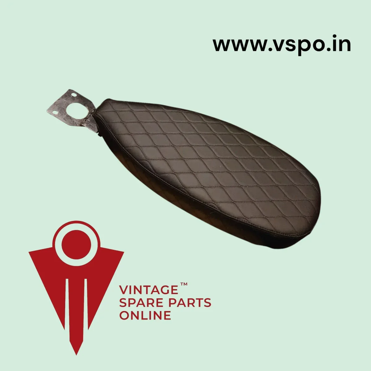Black Diamond design Custom Made Seat For Chetak Priya Cub Super Vespa