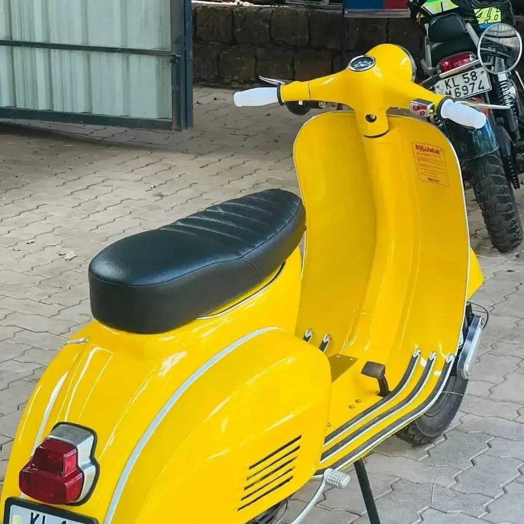 Black Diamond design Custom Made Seat For Chetak Priya Cub Super Vespa 3