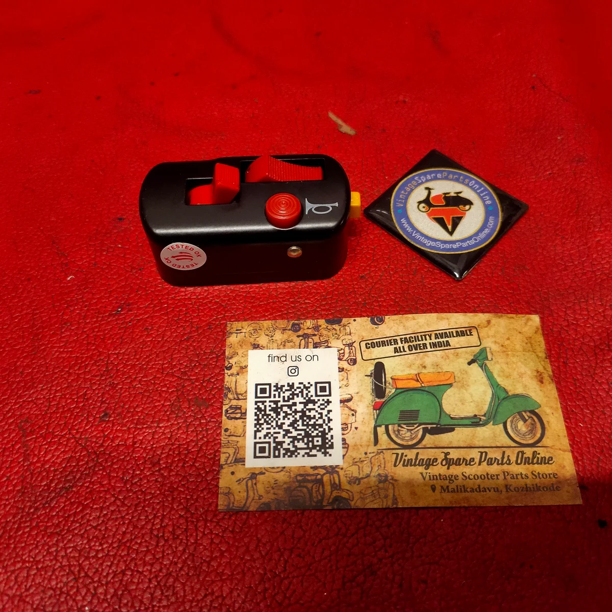 BLACK HORN DIPPER SWITCH FOR 12V CHETAK