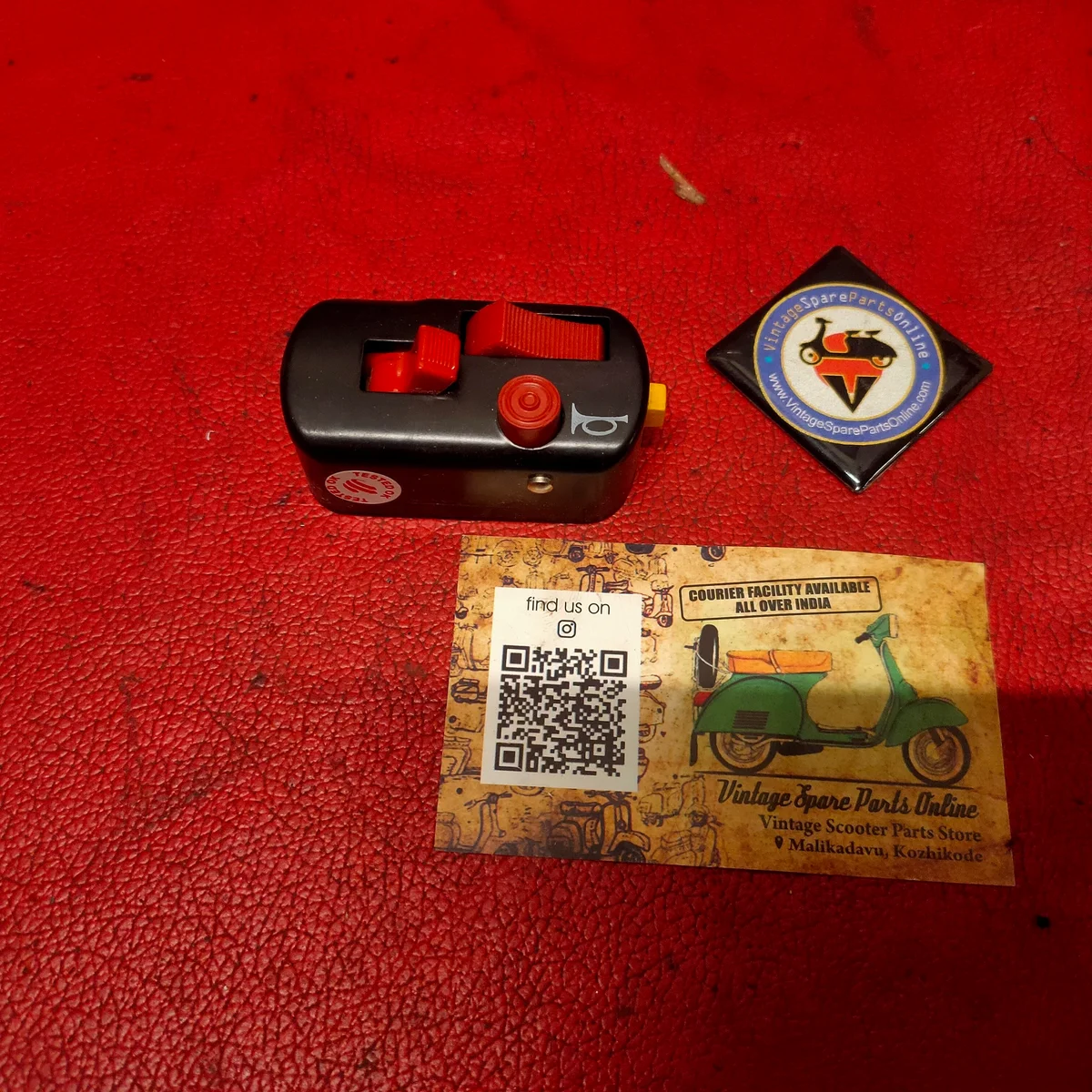 BLACK HORN DIPPER SWITCH FOR 6V CHETAK