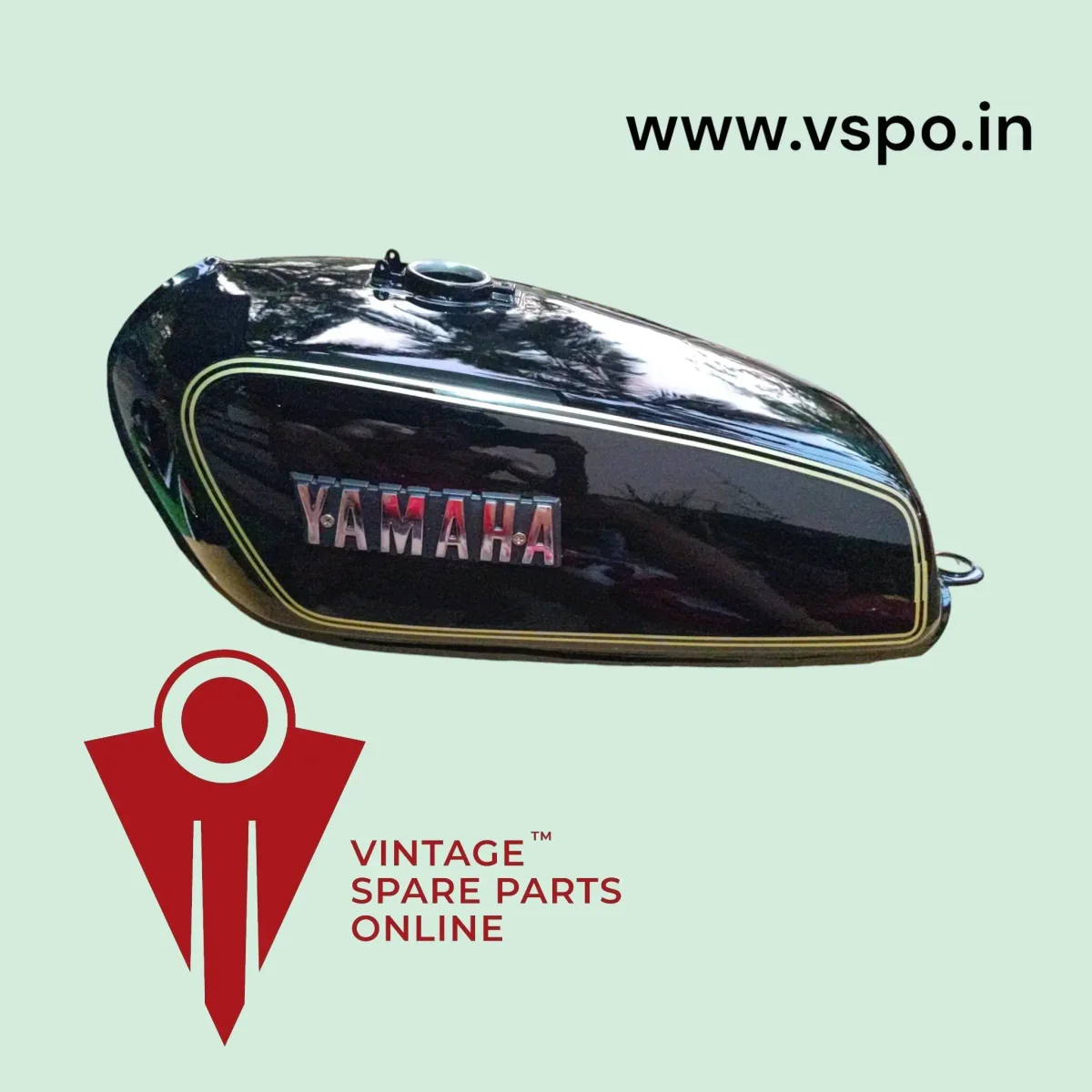 BLACK PETROL TANK SET FOR YAMAHA RX100