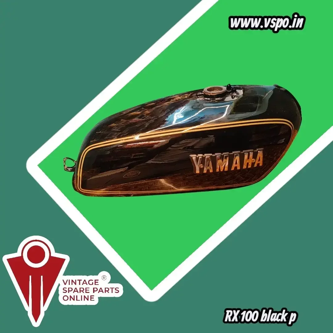 BLACK PETROL TANK SET FOR YAMAHA RX100 2