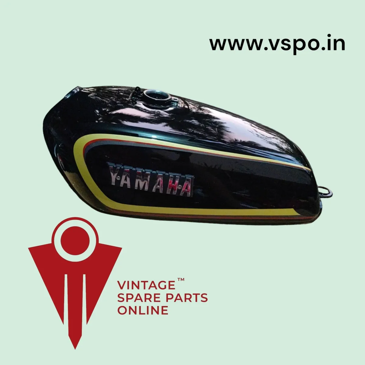 BLACK PETROL TANK SET FOR YAMAHA RX135