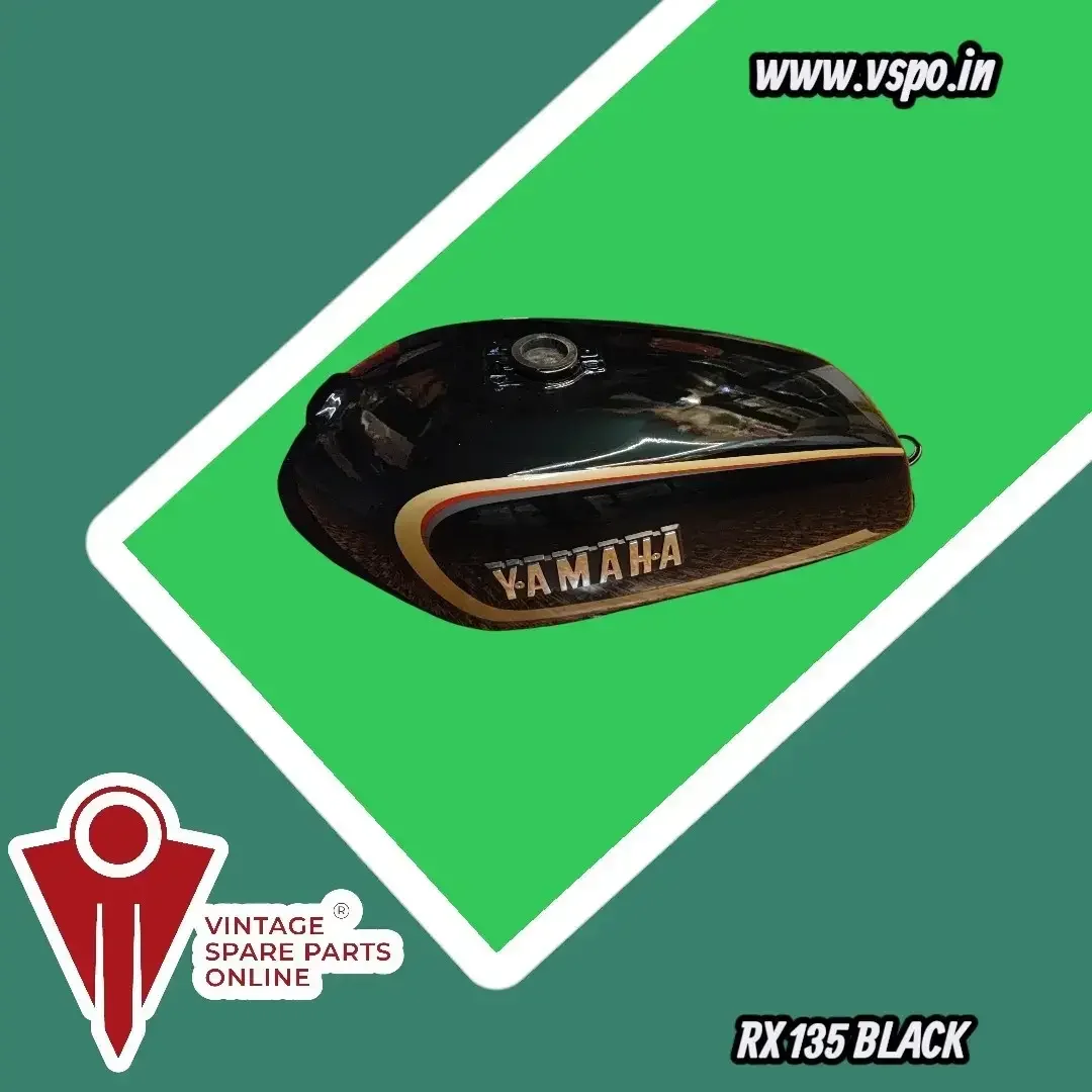BLACK PETROL TANK SET FOR YAMAHA RX135 2