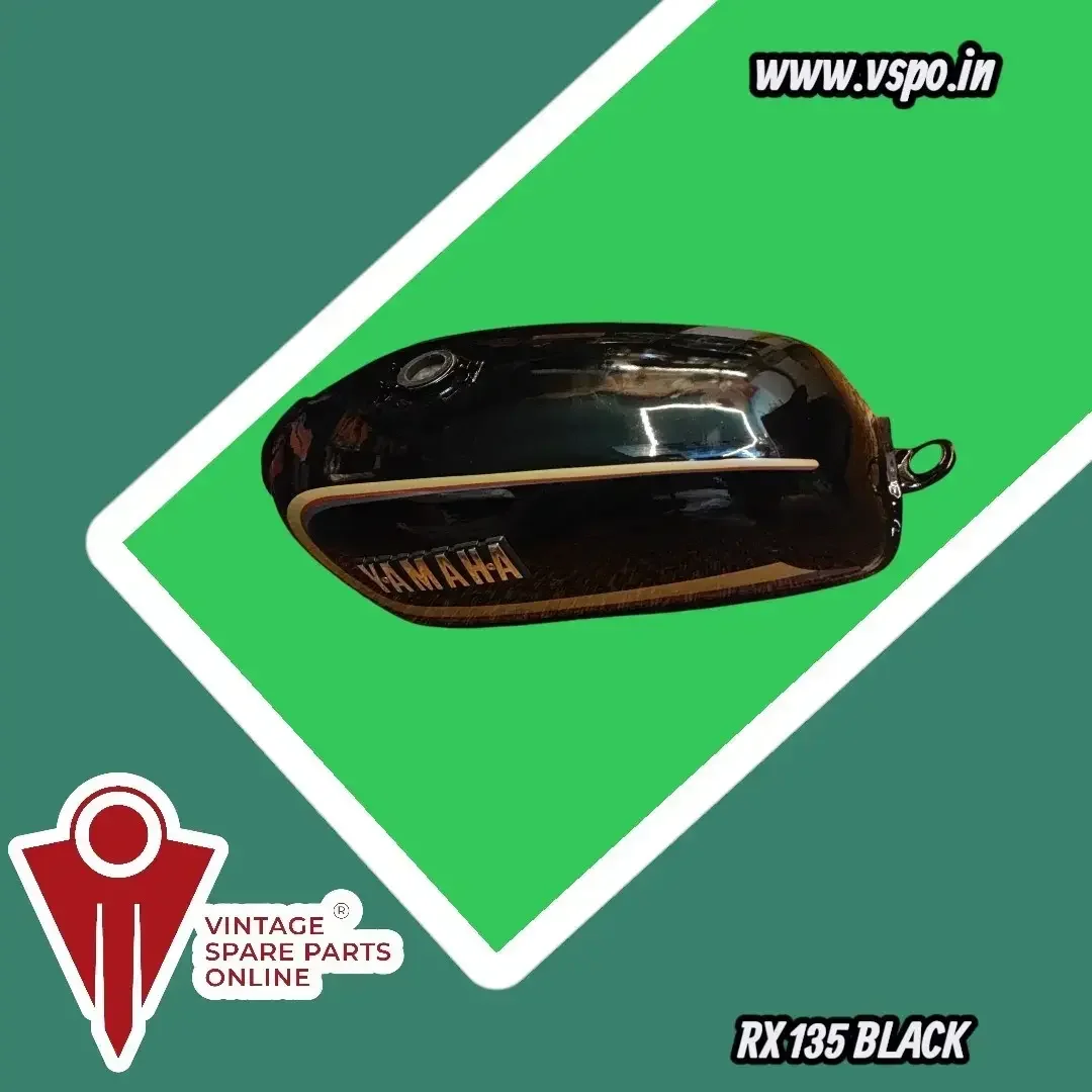 BLACK PETROL TANK SET FOR YAMAHA RX135 3