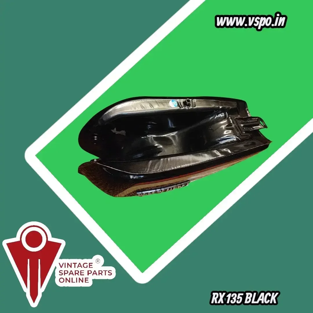 BLACK PETROL TANK SET FOR YAMAHA RX135 4