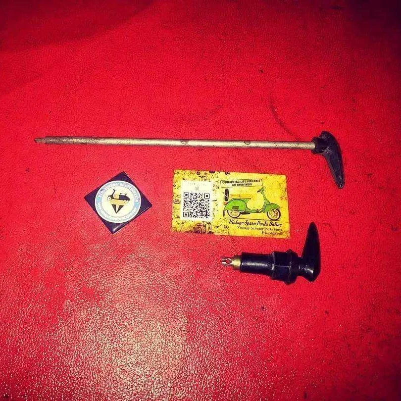 BLACK PETROL TAP LEVER & CHOKE LEVER FOR LAMBRETTA, VIJAI SUPER