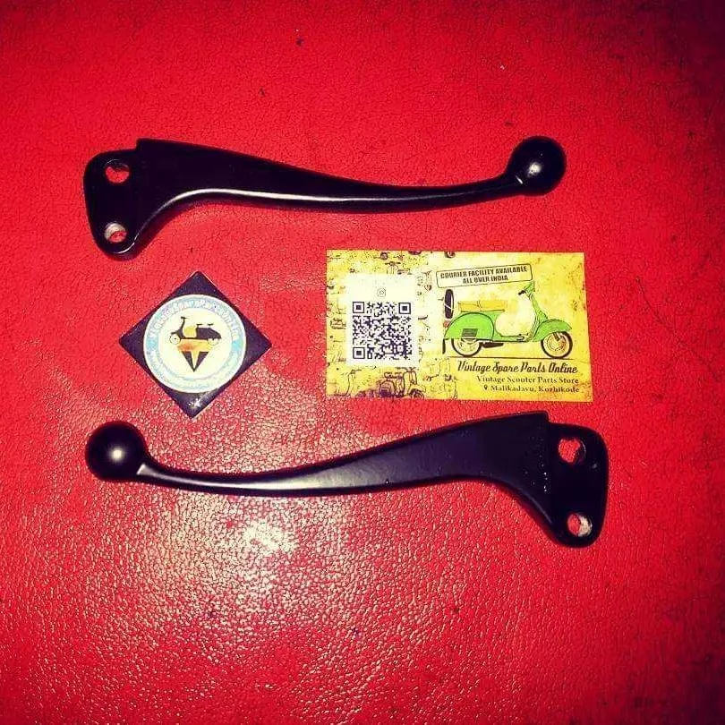 BLACK POWDER COATED LEVER SET WITH BALL FOR CHETAK, PRIYA