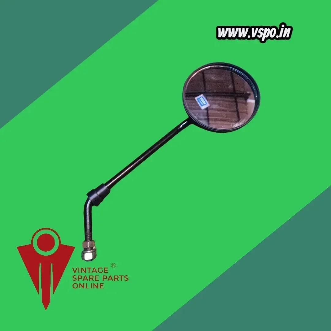 Black right side mirror for Bajaj Chetak