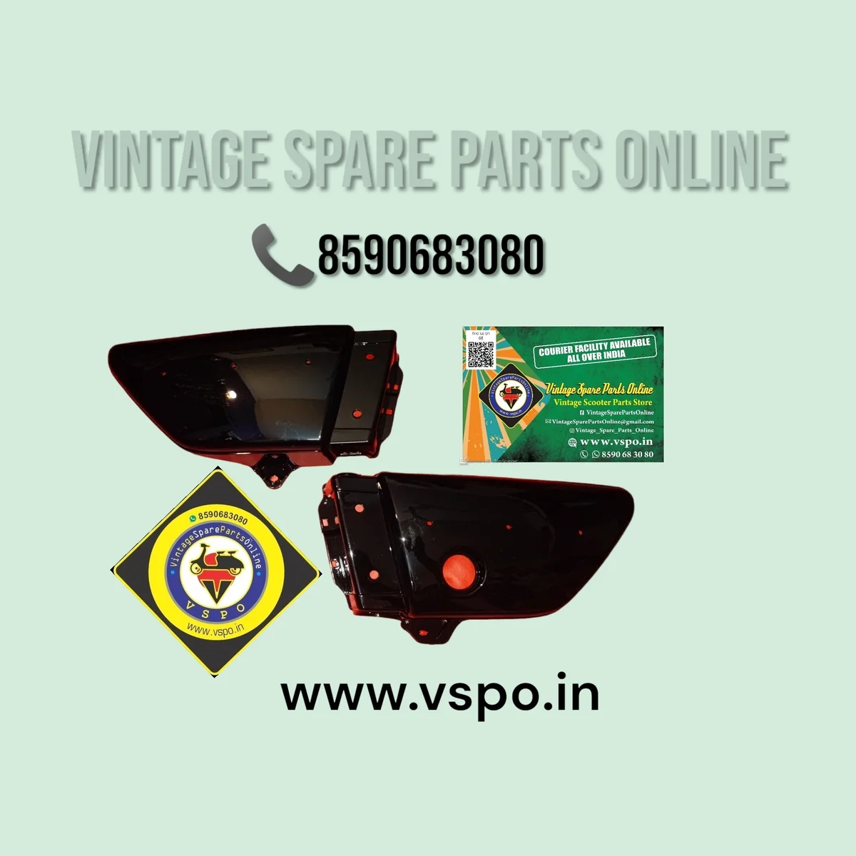 BLACK SIDE PANEL SET FOR YAMAHA RX100