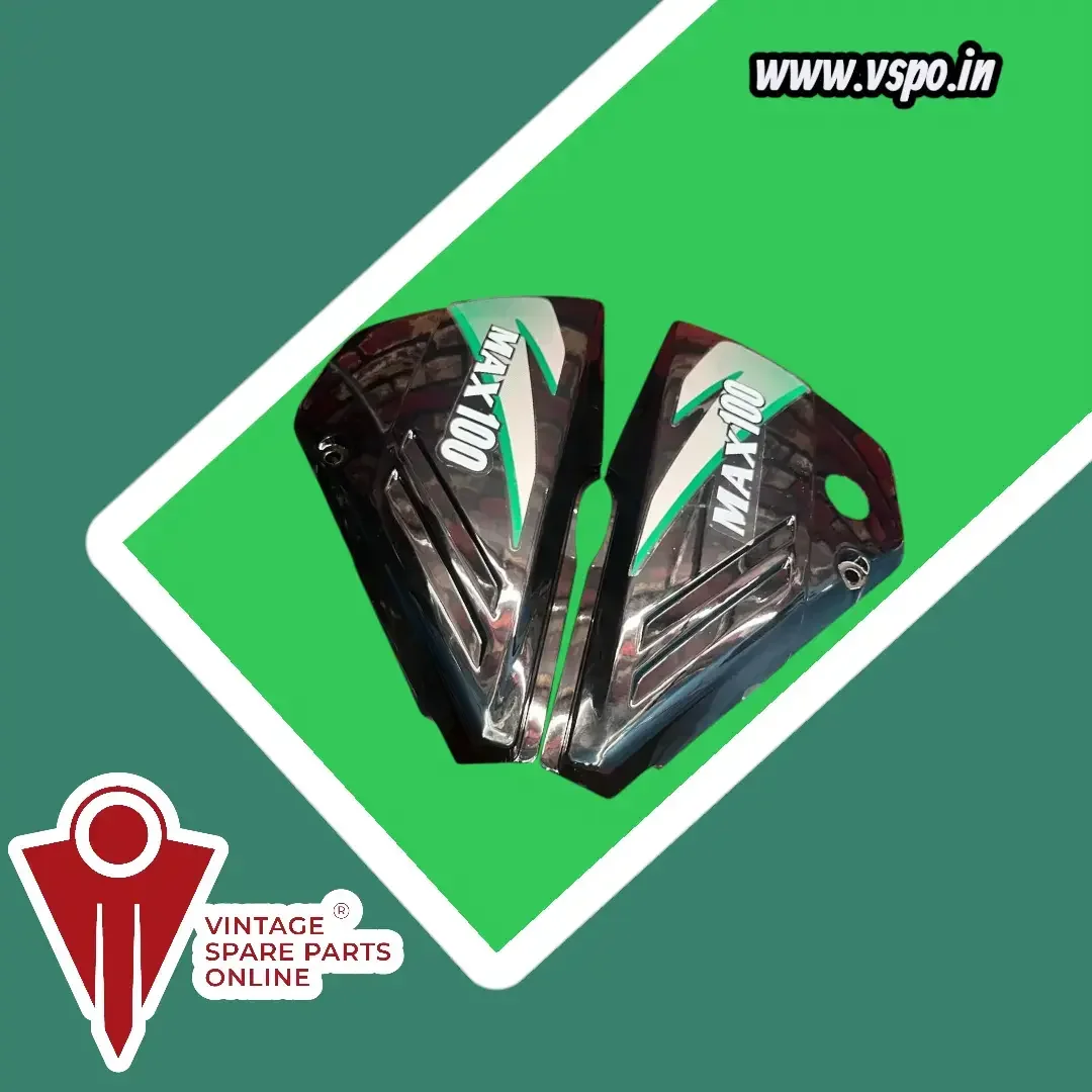 Black side panel set with green sticker for max100