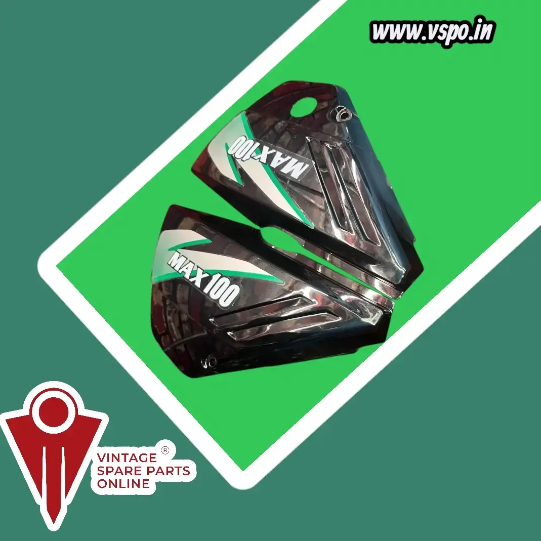 Black side panel set with green sticker for max100 2