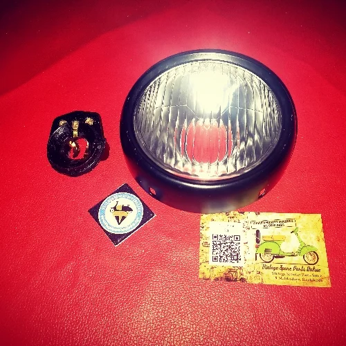 BLACK SMALL HEAD LIGHT FOR SUPER, CUB, PRIYA