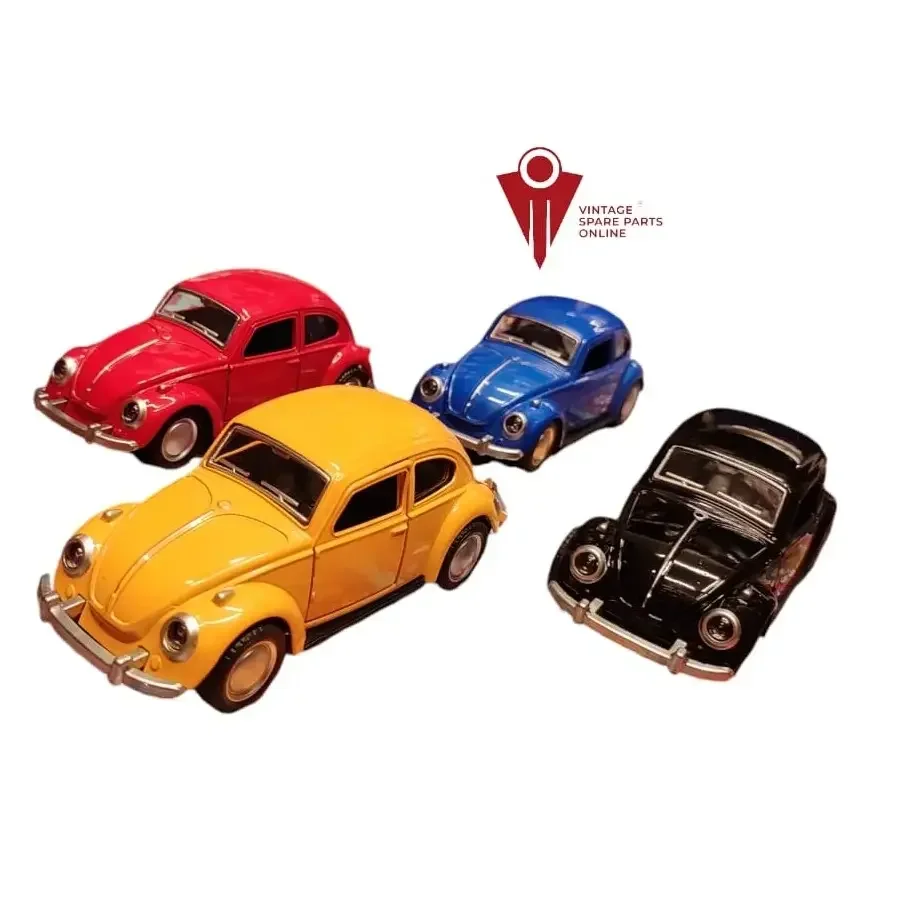 Black Vintage Volkswagen Beetle 5 inch Scale Die Cast Metal Model Toy Car 3