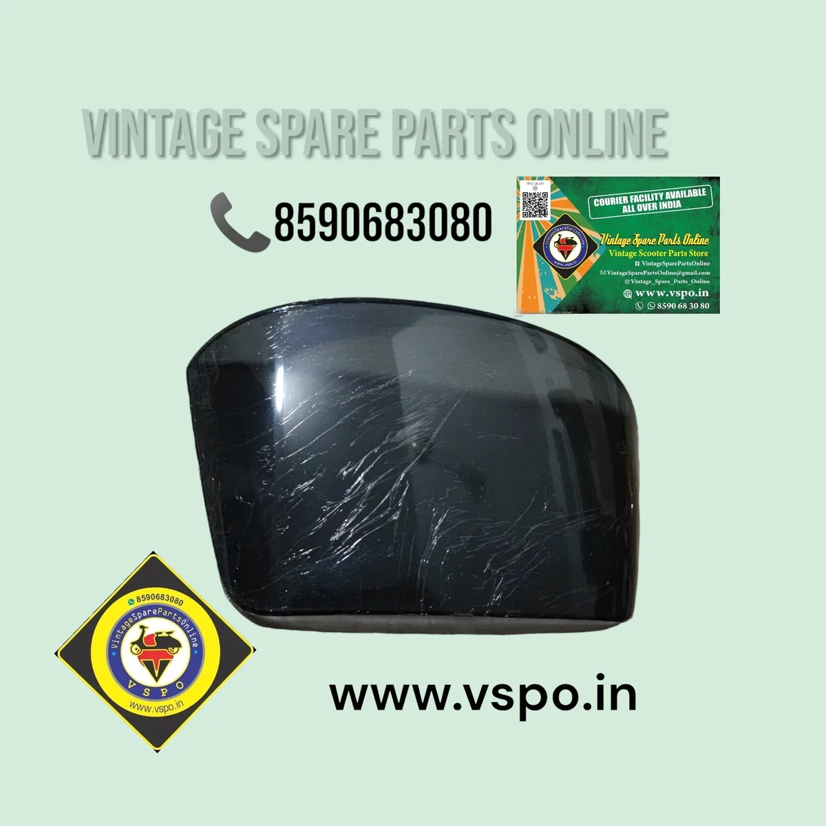 BLACK VISOR GLASS FOR YAMAHA RXZ