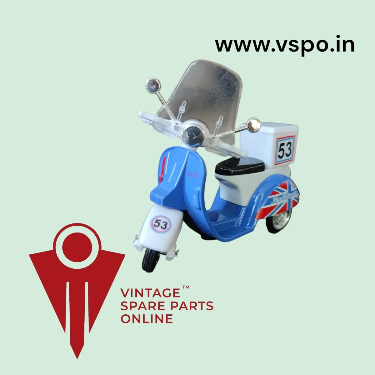 BLUE COLOUR LML VESPA SCALE MODEL