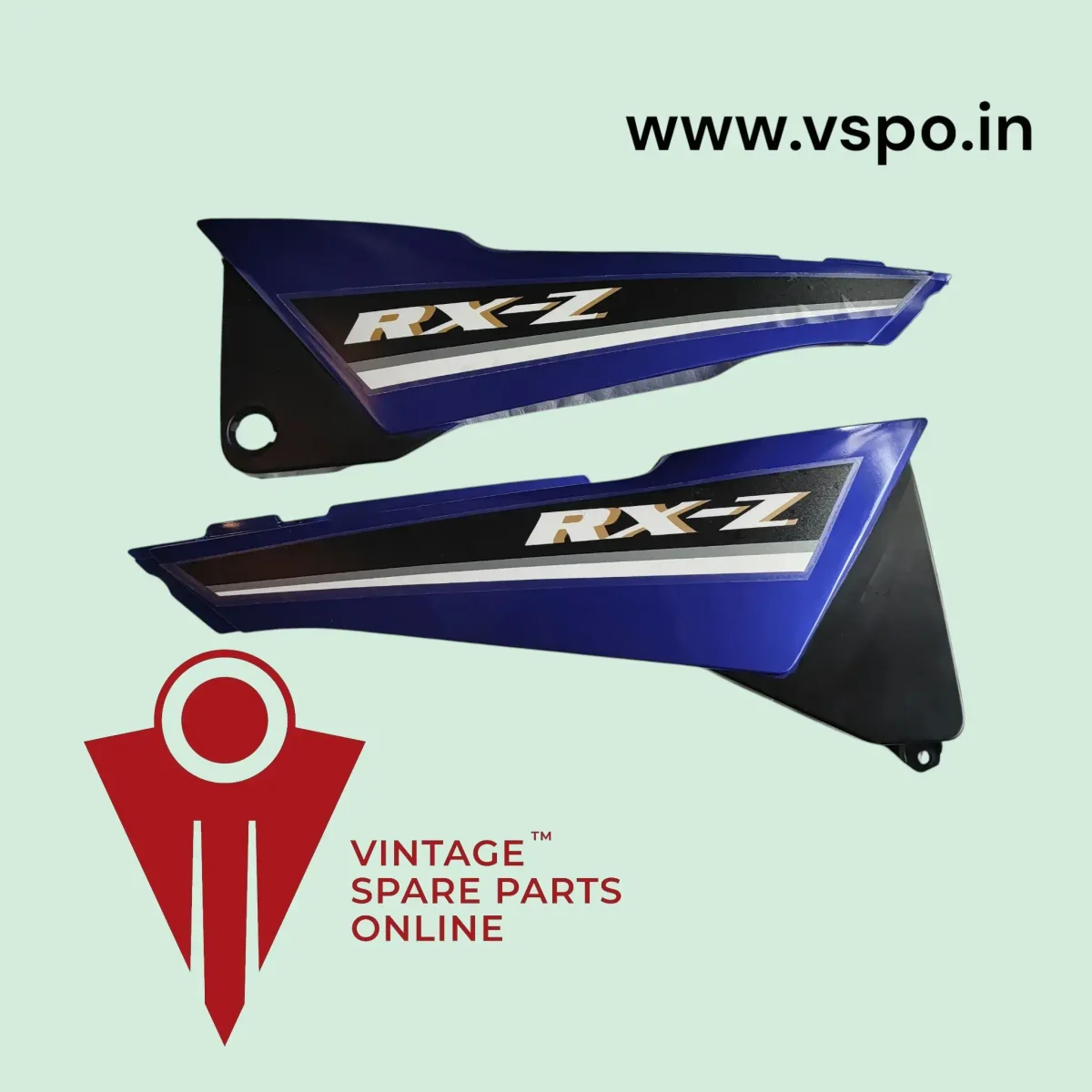 Blue side panel set for yamaha rxz