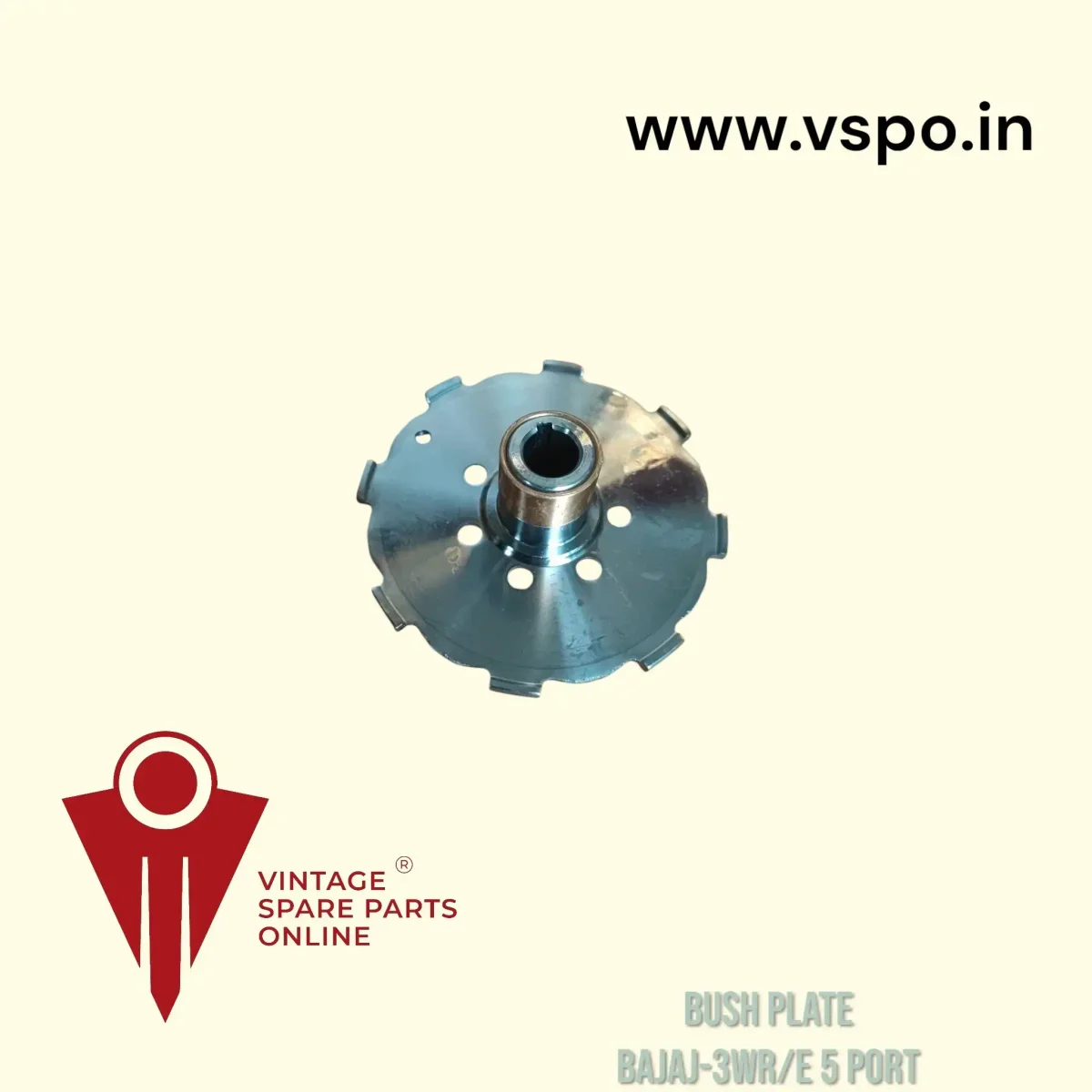 Bush plate for bajaj chetak bravo 5 port