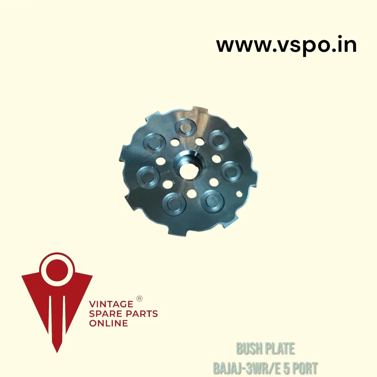 Bush plate for bajaj chetak bravo 5 port 2