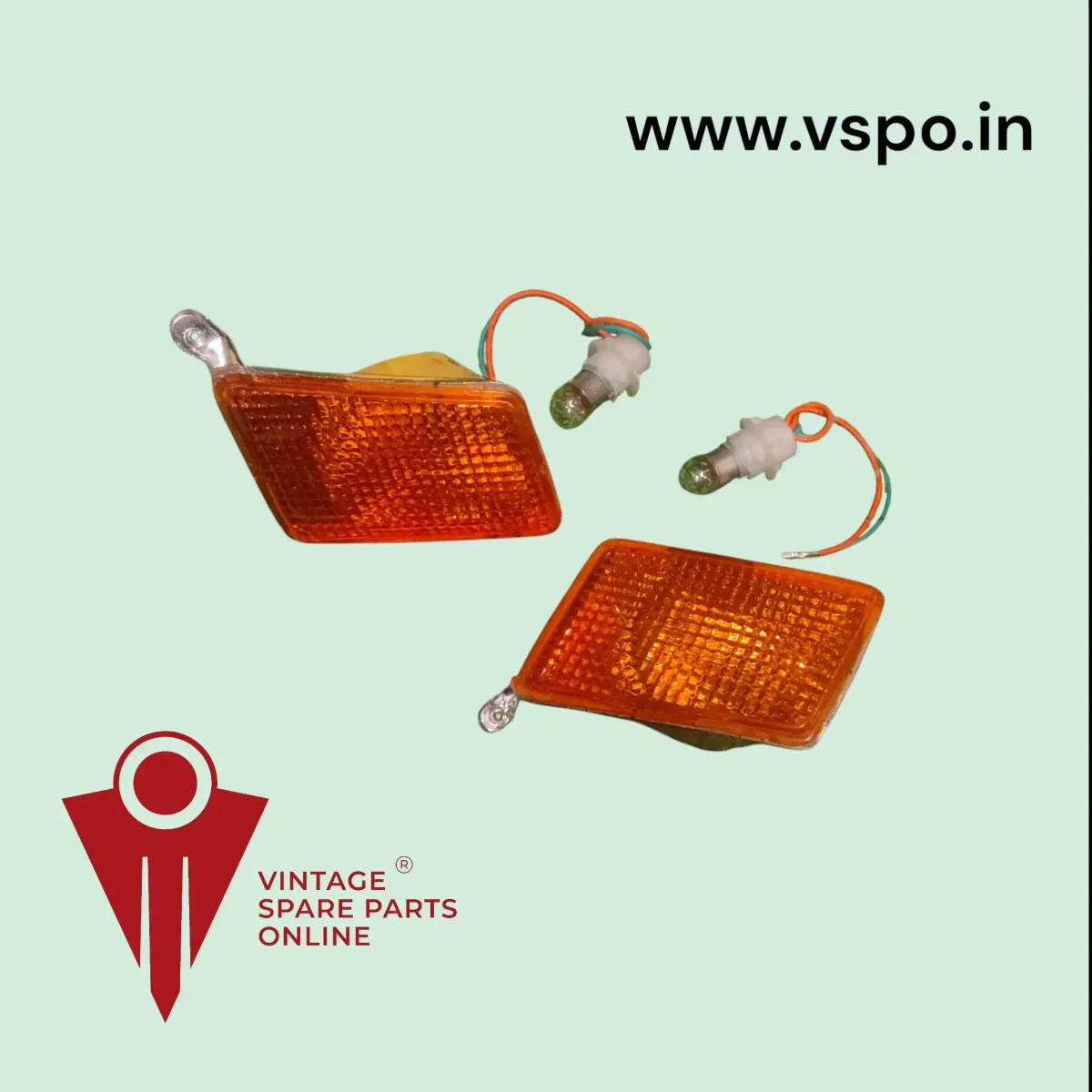 Chetak 1999 model front indicator with holder and bulb