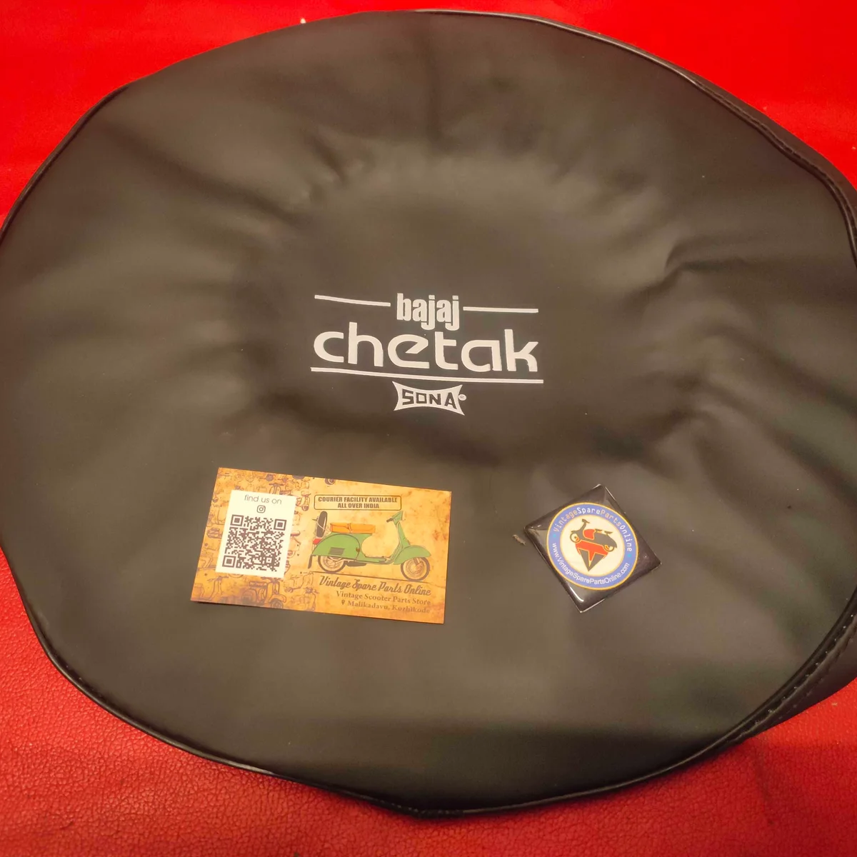 CHETAK PRINTED STEPPINE REXIN COVER FOR CHETAK 2