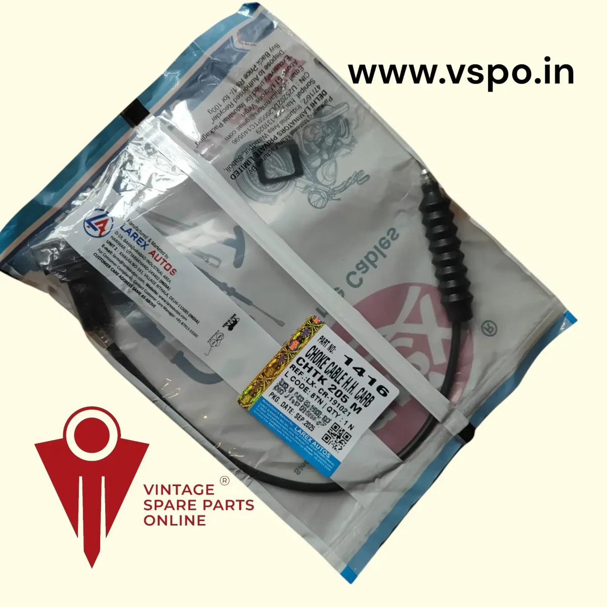 Choke cable for chetak hero honda type carburator