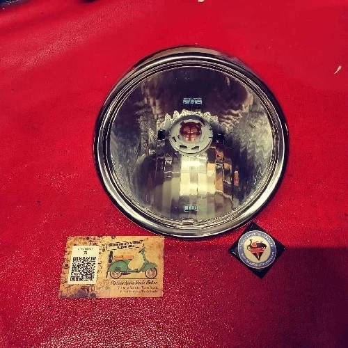 CHROME CLEAR LENSE HEAD LIGHT SET FOR CHETAK 2