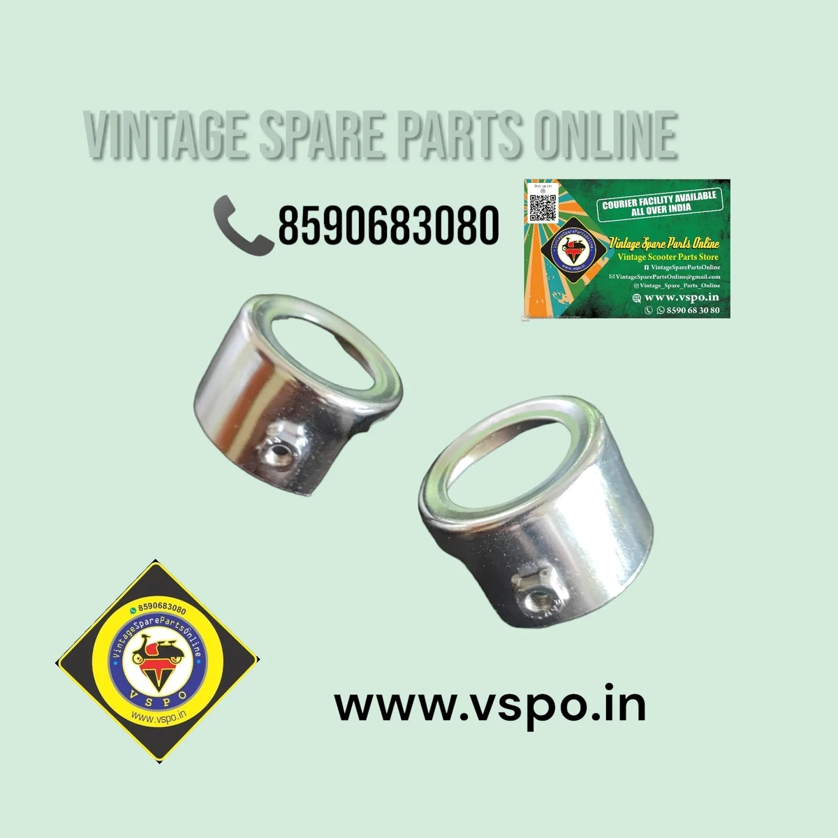 CHROME FORK DUST CAP FOR RX 2