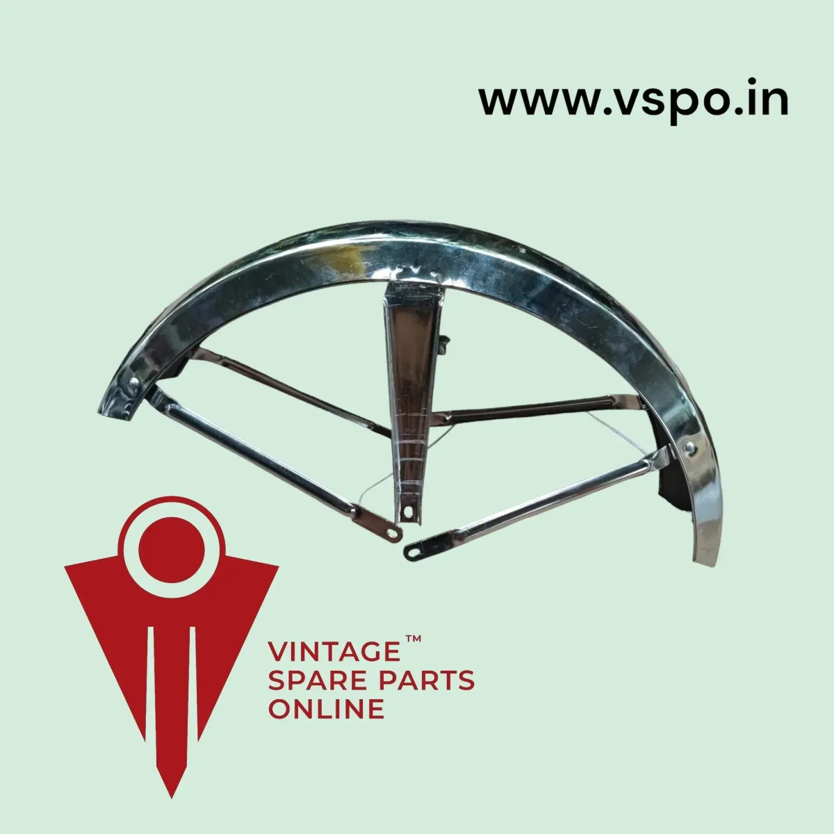 CHROME FRONT MUDGAURD FOR YEZDI ROADKING