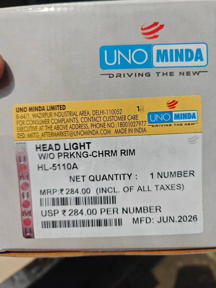 CHROME HEAD LIGHT SET FOR OLD MODEL BAJAJ CHETAK 2