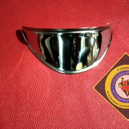 CHROME HEAD LIGHT SHADE FOR BAJAJ 150 SUPER VESPA150 PRIYA