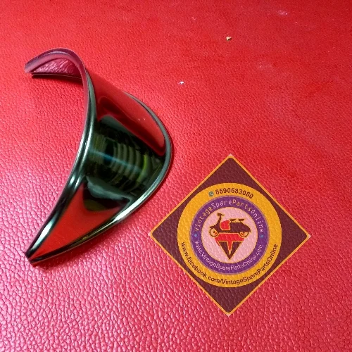 CHROME HEAD LIGHT SHADE FOR BAJAJ 150 SUPER VESPA150 PRIYA 2