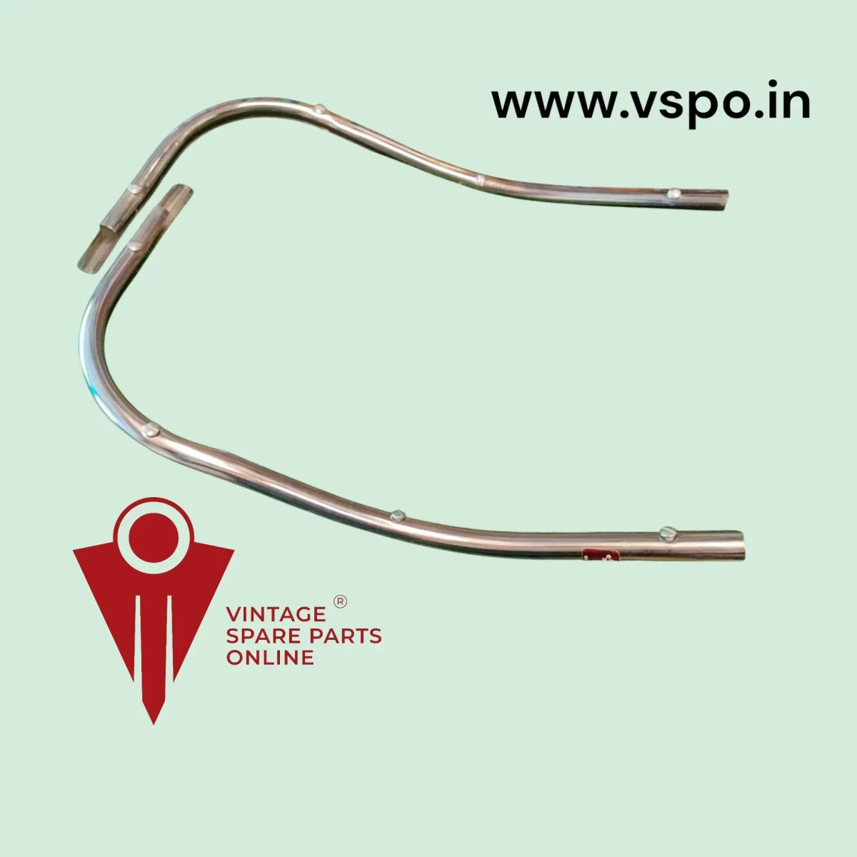 Chrome Leg Shield Steel Beeding For Chetak