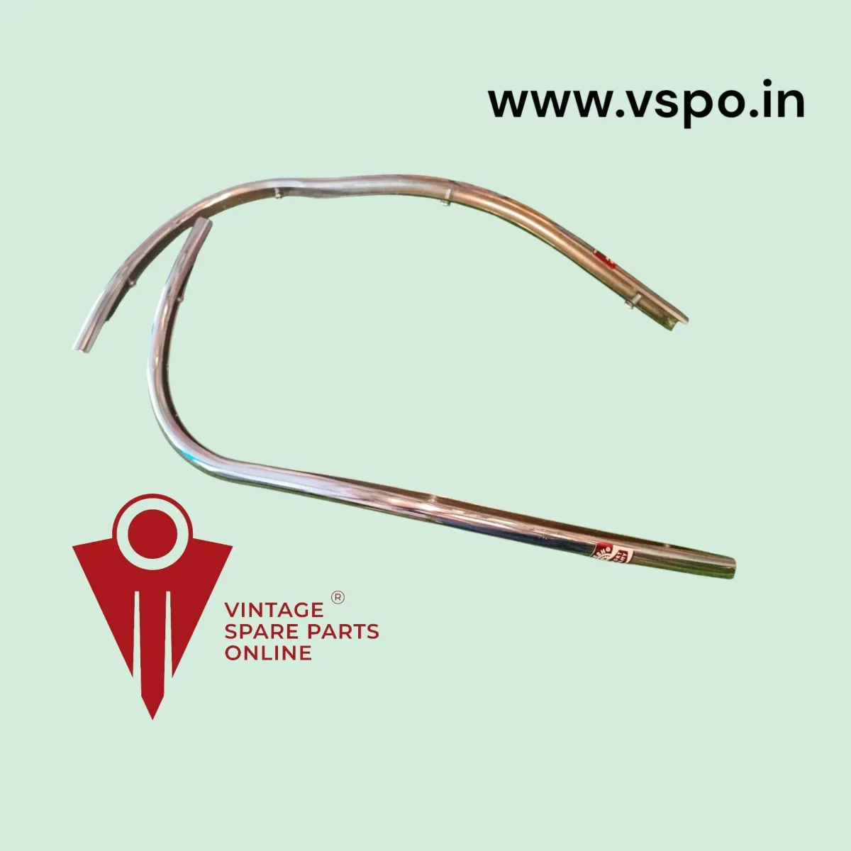Chrome Leg Shield Steel Beeding For Chetak 2