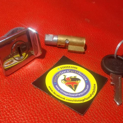Chrome lock kit set of 2 for chetak