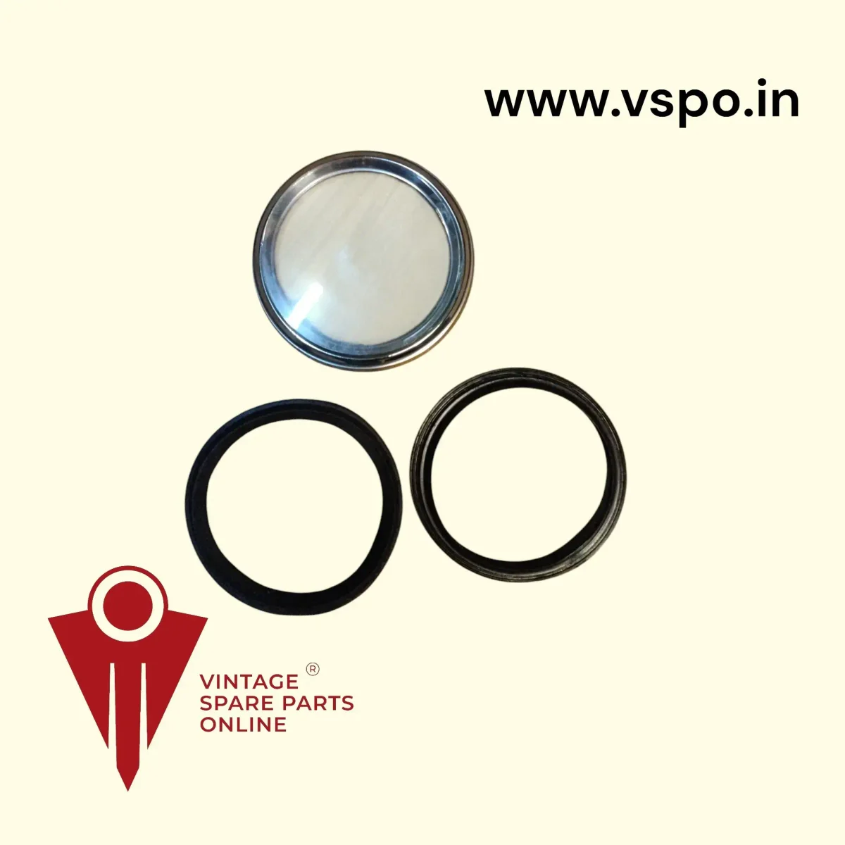 Chrome meter rim kit for supee, priya, cub