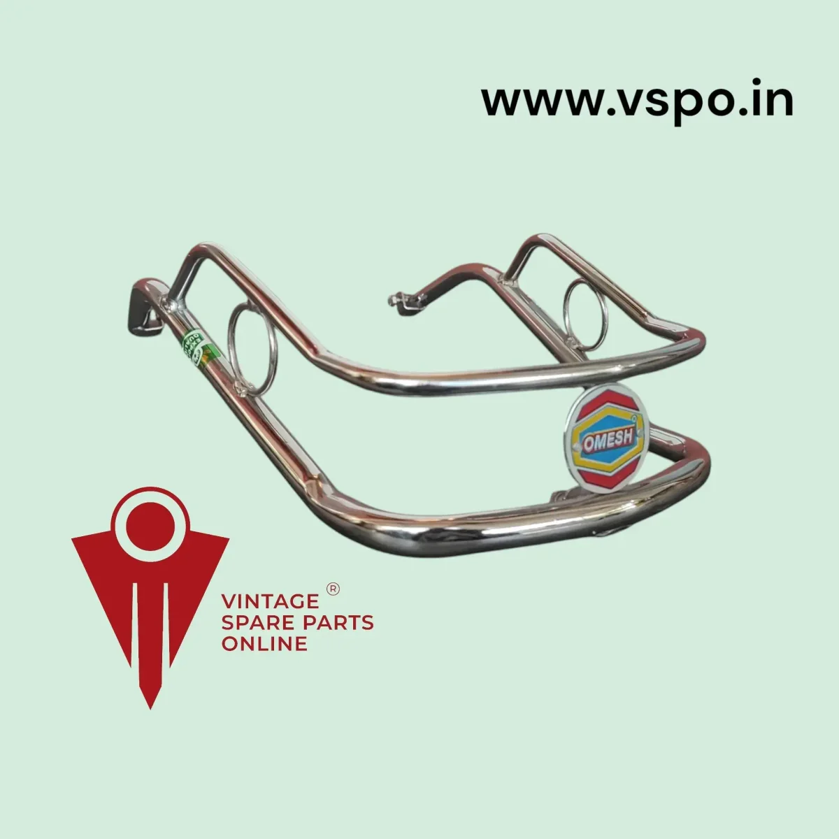 Chrome Mudgaurd Bumper For Lml Vespa And New Model chetak