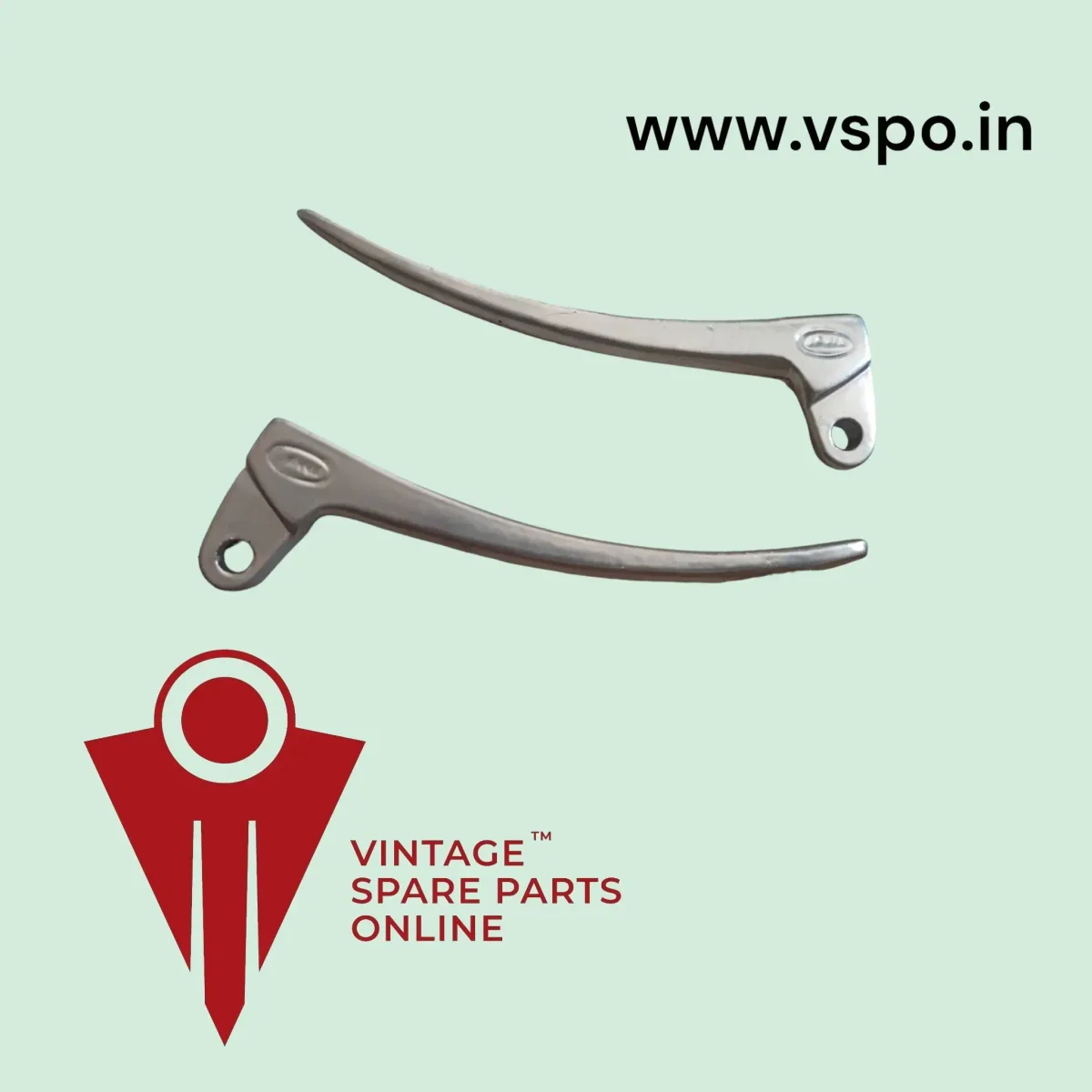CHROME PAINTED LEVER SET FOR JAWA