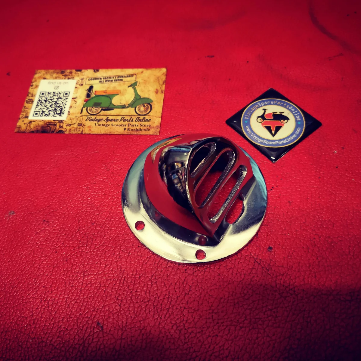 CHROME PLATED HORN GRILL FOR VESPA150