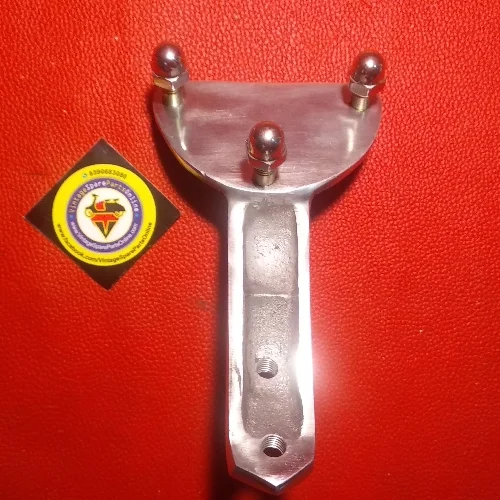 CHROME PLATED LEGSHIELD STEPNEY HOLDER 8 inch FOR VESPA150 PRIYA SUPER 2