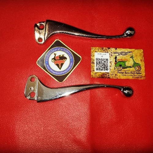 CHROME PLATED LEVER SET WITH BALL FOR OLD MODEL CHETAK PRIYA CUB SUPER
