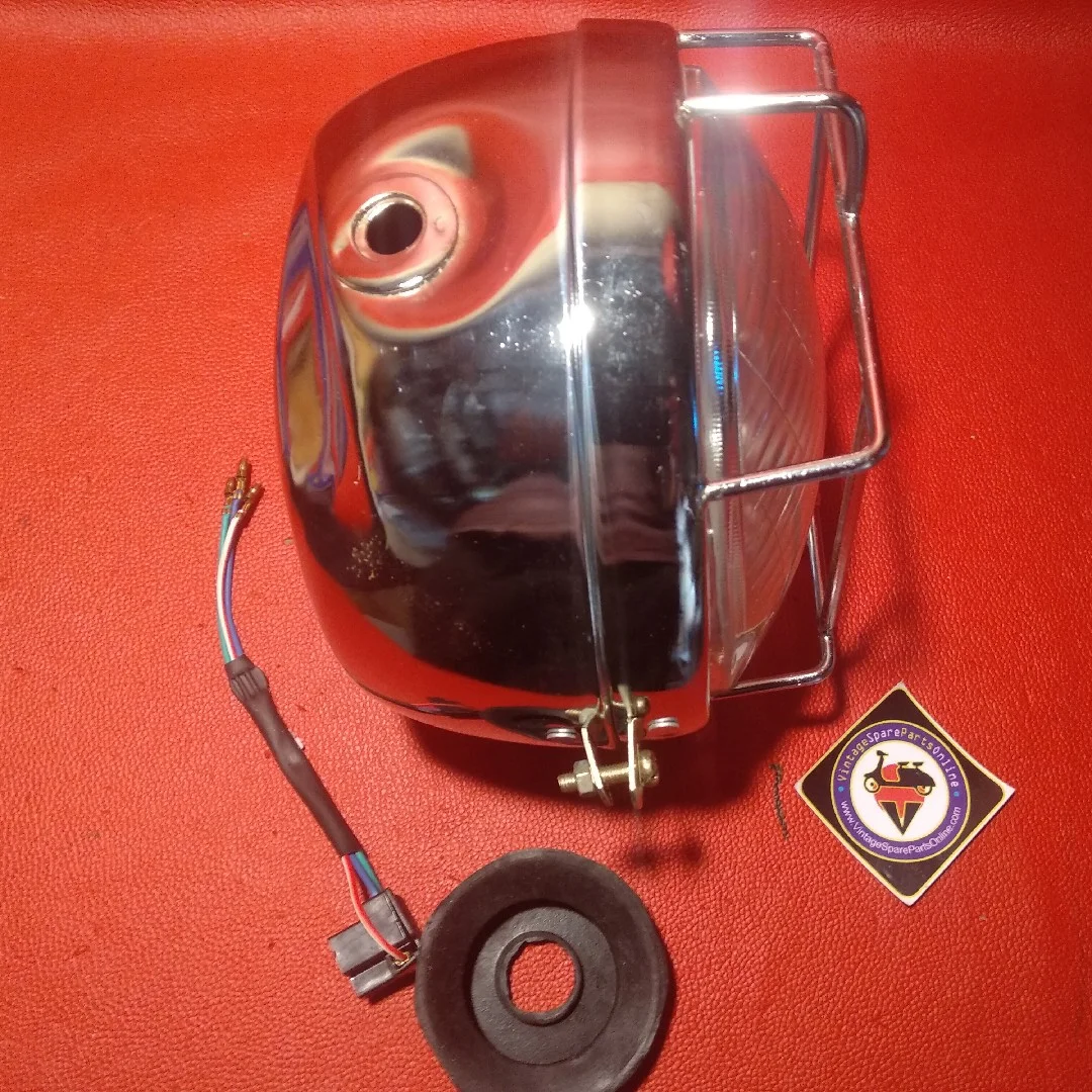 CHROME ROAD KING HEAD LIGHT WITH GRILL 2