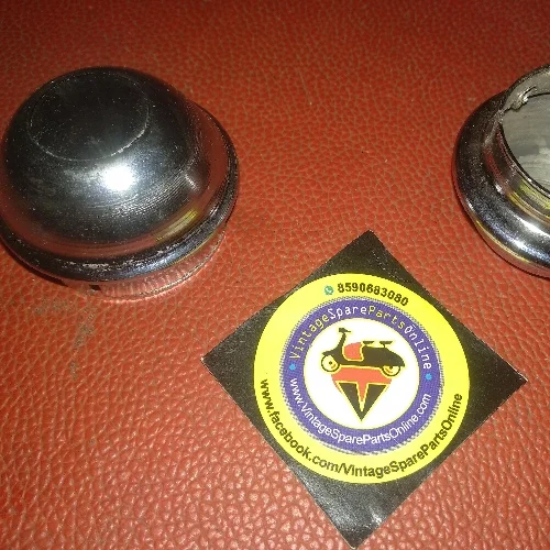 CHROME WHEEL CENTER CAP SET FOR BAJAJ CHETAK