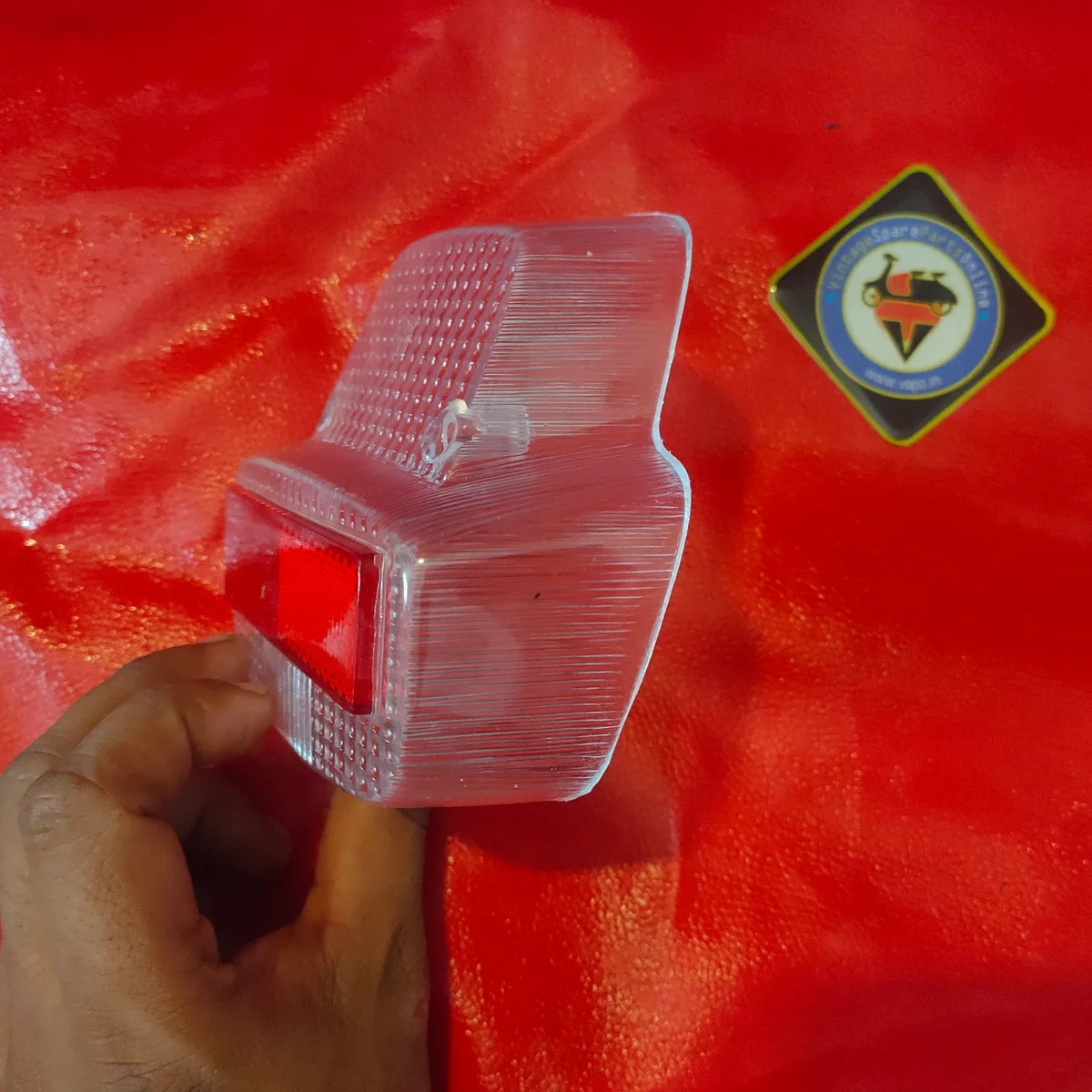 CLEAR LENSE BRAKE LIGHT GLASS FOR BAJAJ SUPER 2